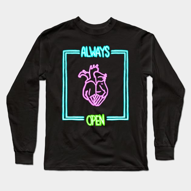 always open Long Sleeve T-Shirt by SpiritedHeart